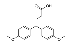 3-Butenoic acid, 4,4-bis(4-methoxyphenyl)- 结构式