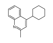 4-环己基-2-甲基喹啉 结构式