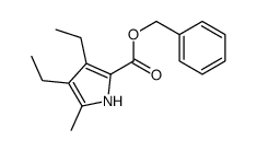1H-Pyrrole-2-carboxylic acid, 3,4-diethyl-5-methyl-, phenylmethyl ester 结构式