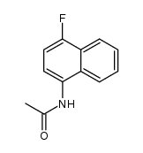 N-(4-氟-1-萘基)乙酰胺 结构式