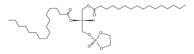 Hexadecanoic acid, 1,1'-[1-[[(2-oxido-1,3,2-dioxaphospholan-2-yl)oxy]methyl]-1,2-ethanediyl] ester 结构式