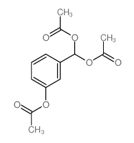 3-乙酰氧基-1-(二乙酰氧基甲基)苯 结构式