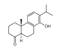 (4aS,10aR)-8-羟基-7-异丙基-4a-甲基-3,4,4a,9,10,10a-六氢菲-1(2H)-酮 结构式