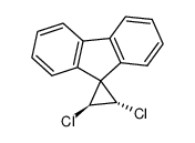 反式-2,3-二氯螺[环丙烷-1,9'-[9H]芴] 结构式
