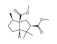 2,3a(1H)-Pentalenedicarboxylic acid, hexahydro-1,1,4-trimethyl-, dimethyl ester, [2R-(2α,3aα,4α,6aα)]- (9CI) 结构式