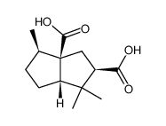 六氢-1,1,4-三甲基-2,3a(1H)-戊搭烯二羧酸-[2R-(2α,3aα,4α,6aα)]- 结构式