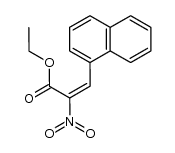 (E)-3-(萘-1-基)-2-硝基丙烯酸乙酯 结构式