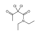 2,2-DICHLORO-N,N-DIETHYL-3-OXOBUTYRAMIDE 结构式