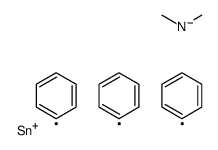 N,N-二甲基-1,1,1-三苯基锡胺 结构式
