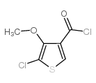 5-氯-4-甲氧基噻吩-3-羰酰氯 结构式