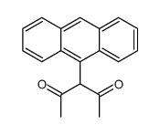 3-蒽-9-基戊烷-2,4-二酮 结构式