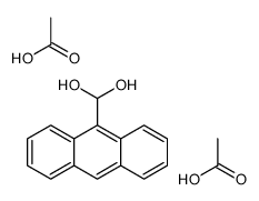 9-蒽基甲烷二醇二乙酸酯 结构式