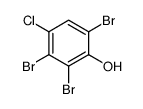 2,3,6-三溴-4-氯苯酚 结构式