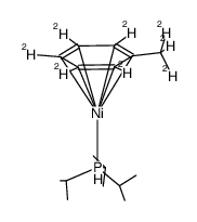 (iPr3P)2Ni(η(6)-d8-toluene) 结构式