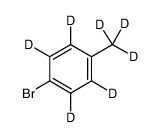 对溴甲苯-D7 结构式