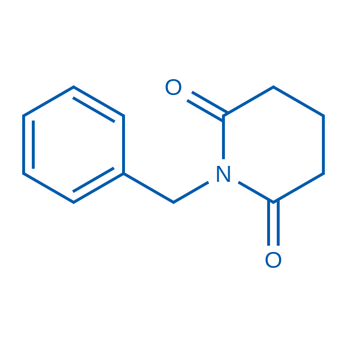 N-苄基-2,6-哌啶二酮 结构式