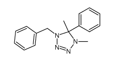 1H-Tetrazole, 4,5-dihydro-1,5-dimethyl-5-phenyl-4-(phenylmethyl)- 结构式