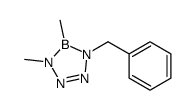 1-benzyl-4,5-dimethyltetrazaborole 结构式