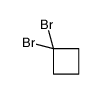 1,1-Dibromocyclobutane 结构式