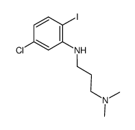 N3-(5-氯-2-碘苯基)-N1,N1-二甲基-1,3-丙二胺 结构式