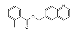 Benzoic acid, 2-methyl-, 6-quinolinylmethyl ester 结构式