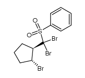 Benzene, [[dibromo(2-bromocyclopentyl)methyl]sulfonyl]-, trans- (9CI) 结构式