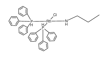 氯(1-丙胺)双(三苯基膦)铑(SP-4-2) 结构式