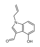 4-羟基-1-(2-丙烯-1-基)-1H-吲哚-3-甲醛 结构式