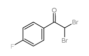 2,2-二溴-4’-氟苯乙酮 结构式