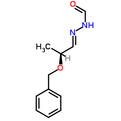 2-[(2S)-2-(苄氧基)亚丙基]肼甲醛 结构式