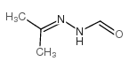 1-甲酰基-2-亚异丙基肼 结构式