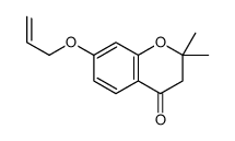 7-(烯丙氧基)-2,2-二甲基色烷-4-酮 结构式
