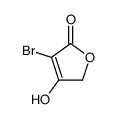 3-溴-4-羟基-5H-呋喃-2-酮 结构式