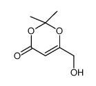 6-(羟基甲基)-2,2-二甲基-4H-1,3-二恶英-4-酮 结构式