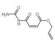prop-2-enyl (Z)-3-(carbamoylcarbamoyl)prop-2-enoate 结构式