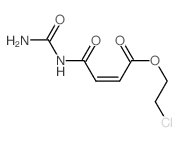 2-Butenoic acid,4-[(aminocarbonyl)amino]-4-oxo-, 2-chloroethyl ester, (Z)- (9CI) 结构式