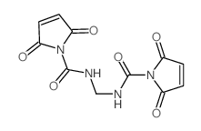 N,N'-亚甲基双[2,5-二氢-2,5-二氧代-1H-吡咯-1-甲酰胺] 结构式