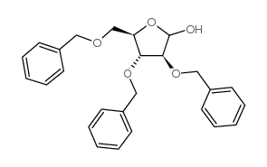 2,3,5-三-苄基-D-阿拉伯呋喃糖苷 结构式