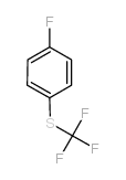 1-氟-4-(三氟甲基硫代)苯 结构式