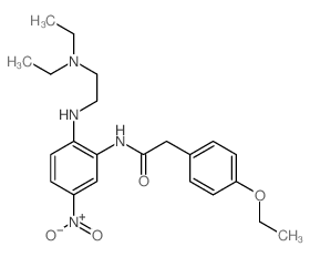 N-(2-((2-(二乙胺基)乙基)氨基)-5-硝基苯基)-2-(4-乙氧苯基)乙酰胺 结构式