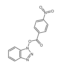 4-硝基苯甲酸-1H-苯并三氮唑-1-基酯 结构式