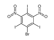 1-溴-2,4,6-三碘-3,5-二硝基苯 结构式