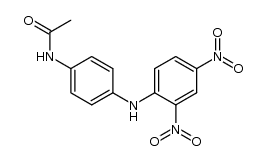 4-乙酰氨基-2',4'-二硝基二苯胺 结构式