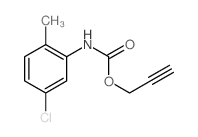 丙-2-炔基N-(5-氯-2-甲基苯基)氨基甲酸酯 结构式