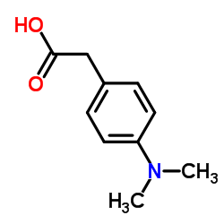 4-(二甲氨基)苯乙酸 结构式