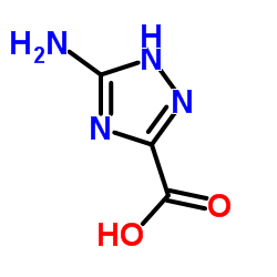 5-氨基-1H-1,2,4-三氮唑-3-羧酸 结构式