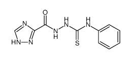 1H-1,2,4-三氮唑-5-羧酸-2-[(苯氨基)硫代甲基]酰肼 结构式