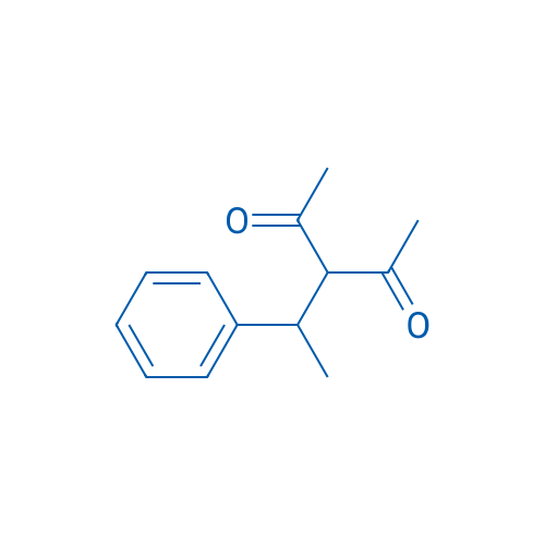 3-(1-苯基乙基)-2,4-戊二酮 结构式
