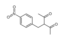 3-[(4-硝基苯基)甲基]戊烷-2,4-二酮 结构式