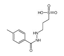 3-[2-(4-甲基苯甲酰基)肼基]丙烷-1-磺酸 结构式